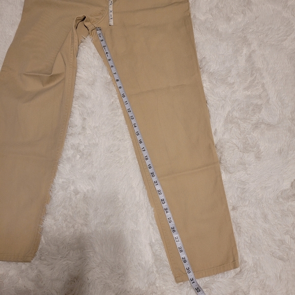 Vintage Talbots Khaki Straight Leg Jeans/Work Pants/Career Pants Size 12 - Picture 14 of 14